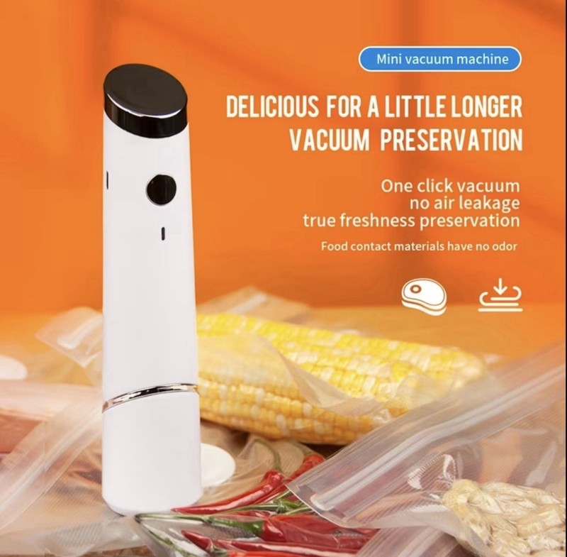 Vacuum Sealer Machine Portable USB Rechargeable Food Saver PP ABS + 10bags gallery