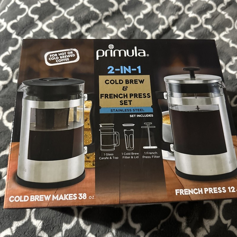 ☕️2-in-1 Coffee Maker, Cold Brew French Press, 51 oz. Epoca PPBSS-5102 Primula gallery