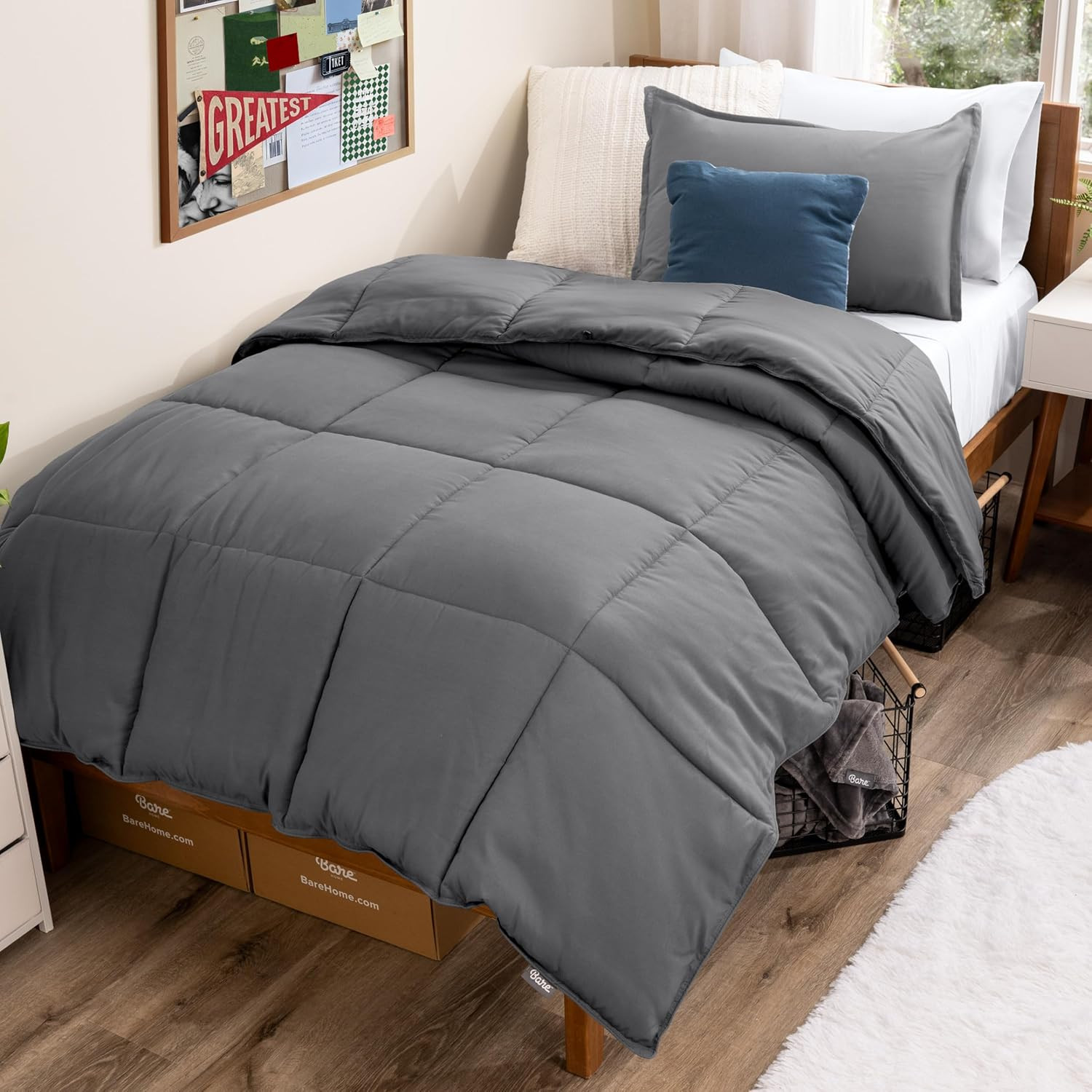 Comforter Set - Twin Extra Long Size - Ultra-Soft - Goose down Alternative - Pre gallery