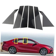 Car Auto Side Door Window Pillar Posts Cover Trim Accessories,6 Pcs Pillar