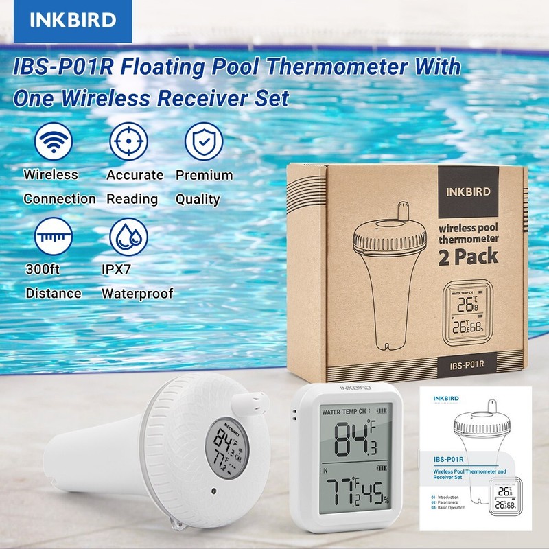 Wireless Pool Thermometer Spa Temperature Gauge Tester Swimming Pond Waterproof gallery