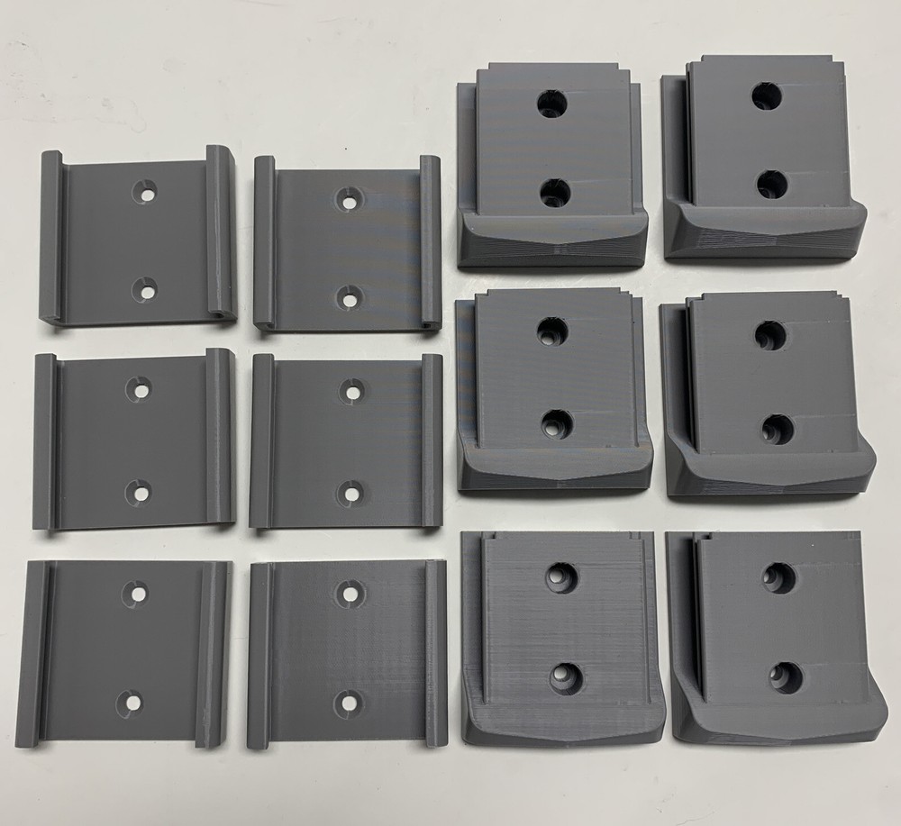 6/6 Combo Pack Black & Decker 20v Battery And Tool Holder / Mount / Hanger Gray