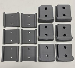 6/6 Combo Pack Black & Decker 20v Battery And Tool Holder / Mount / Hanger Gray