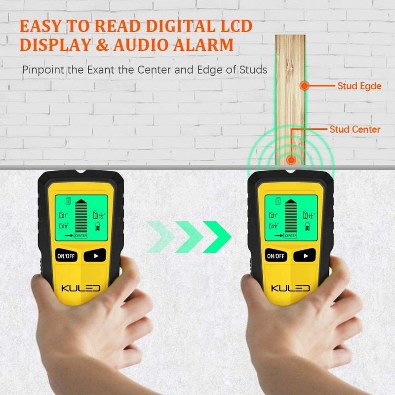 Stud Finder, 5 in 1 Multi-Function Wall Stud Sensor Detector with LCD Display gallery