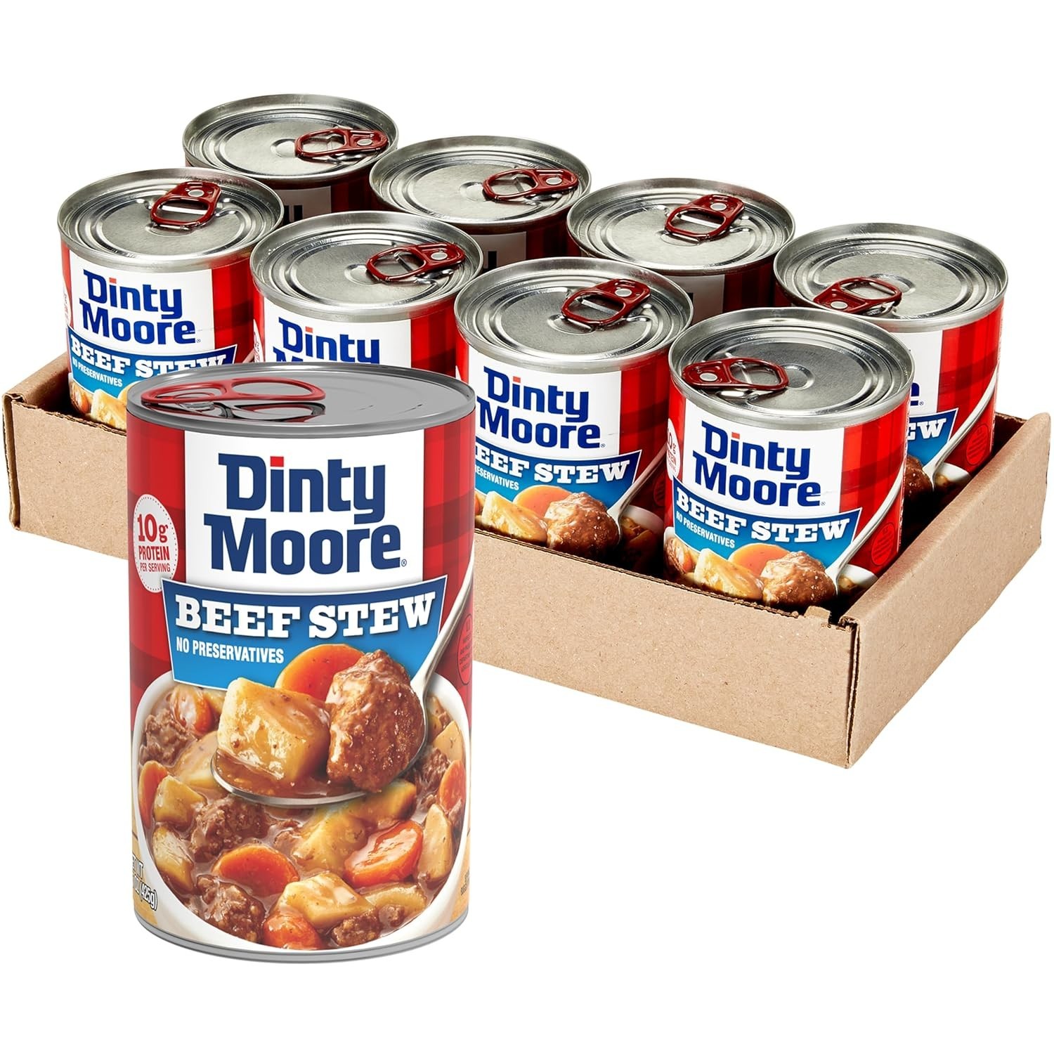 DINTY MOORE Beef Stew, 15 oz (8 Pack), Fully Cooked & Ready-To-Eat with Fresh Po gallery