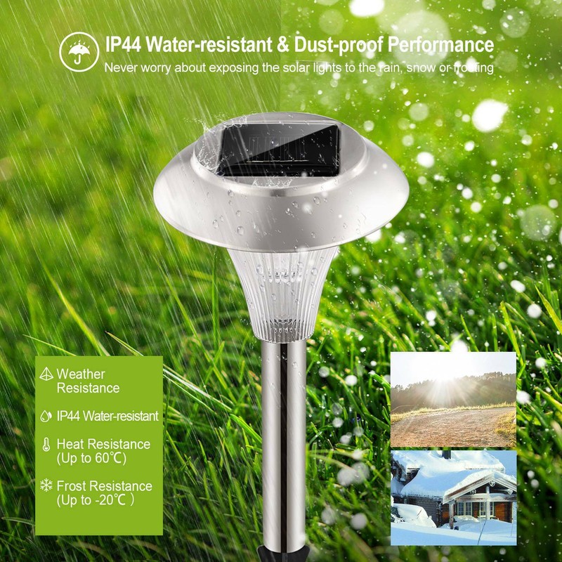 8Pack Solar Power Lights Garden Pathway Landscape LED IP44 Waterproof Lamp gallery