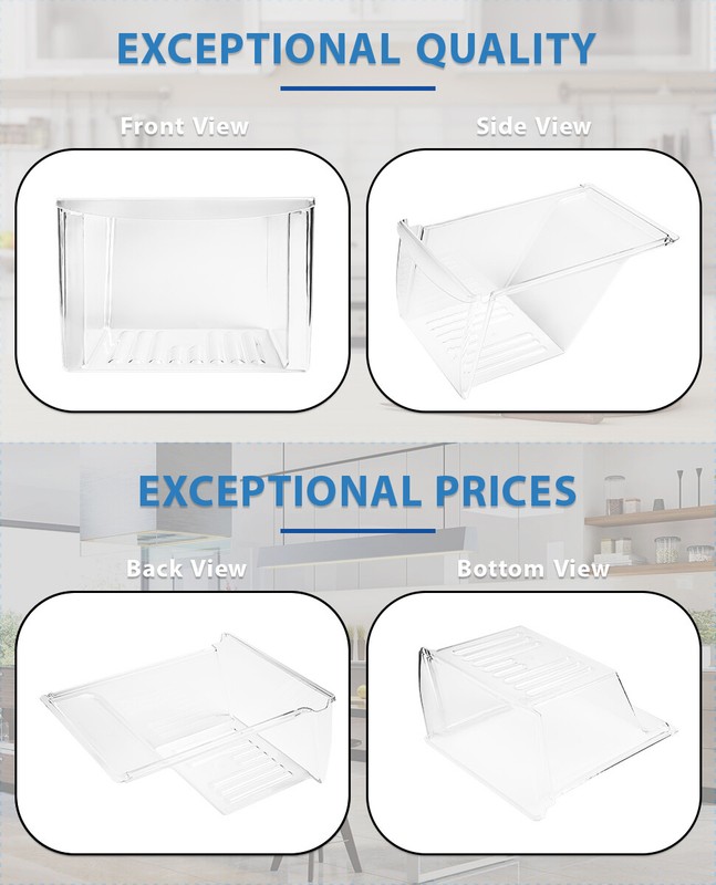 Crisper Drawer Compatible with Frigidaire Refrigerator 240337103 PS429854 gallery