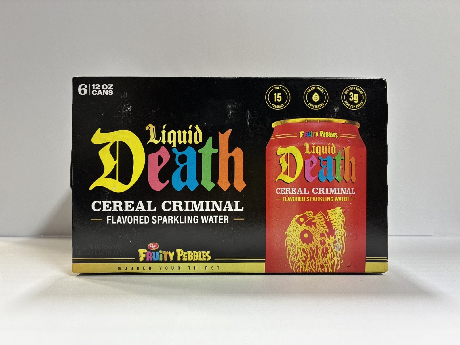 Fruity Pebbles Liquid Death Cereal Criminal Sparkling Water 6 12 Oz Cans gallery