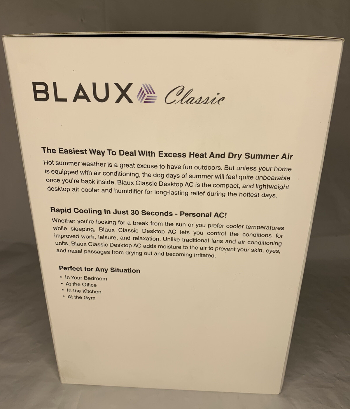 Classic Desktop AC Portable Cooling Fan Blaux Led Light Brand New Free Shipping gallery