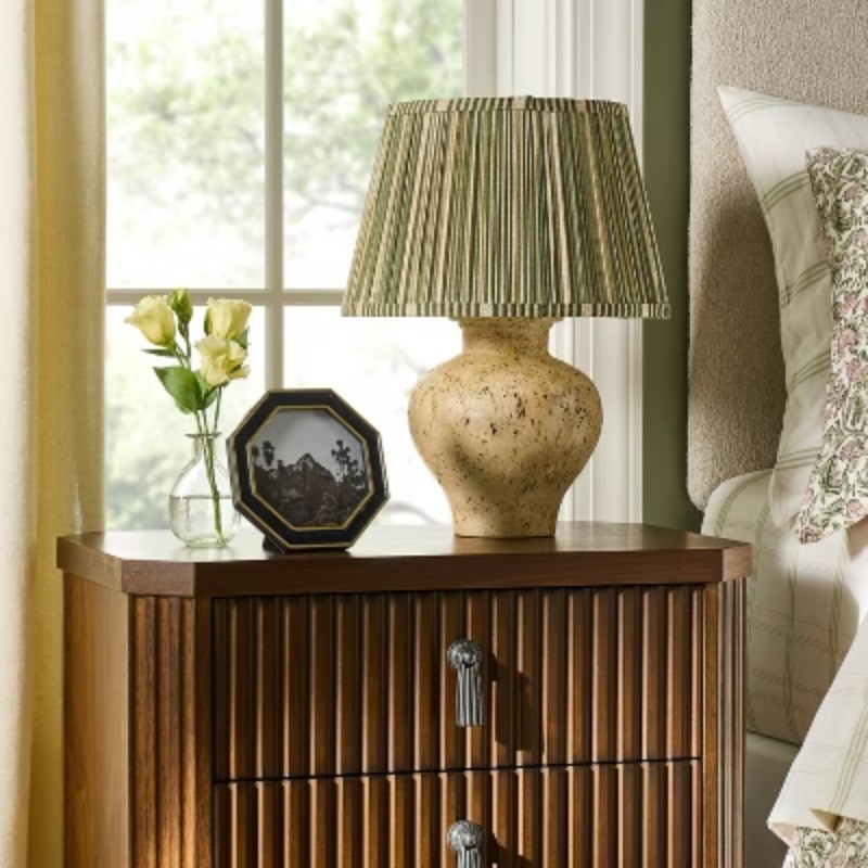 Printed Lamp Shade Green and neutral gallery