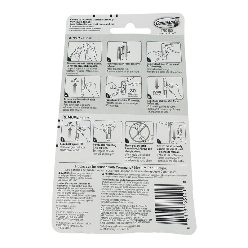 4 Hooks Command Medium Utility Hooks White General Purpose Hooks & Strips gallery
