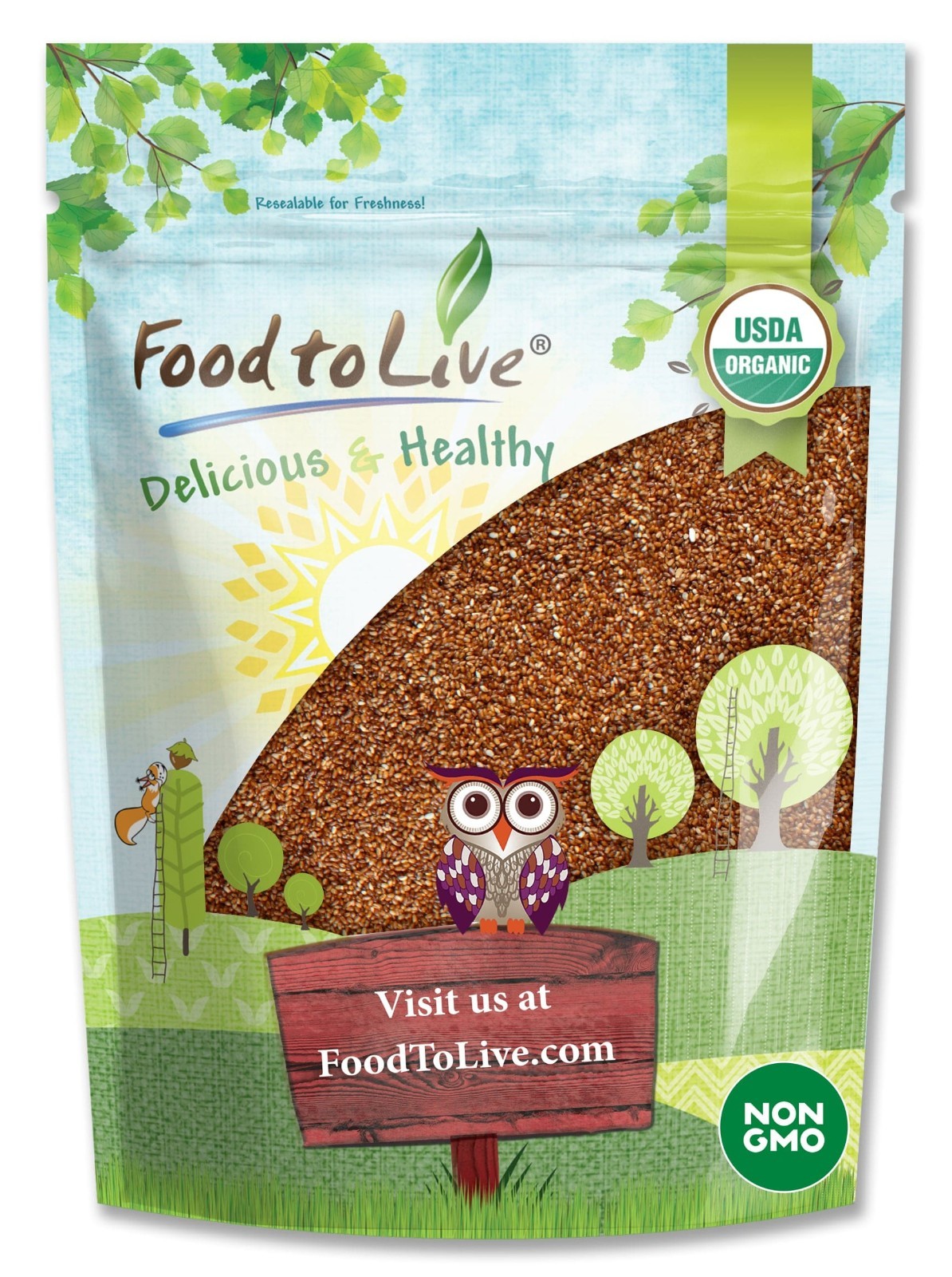 Organic Teff – Vegan, Kosher. Bulk – by Food To Live gallery