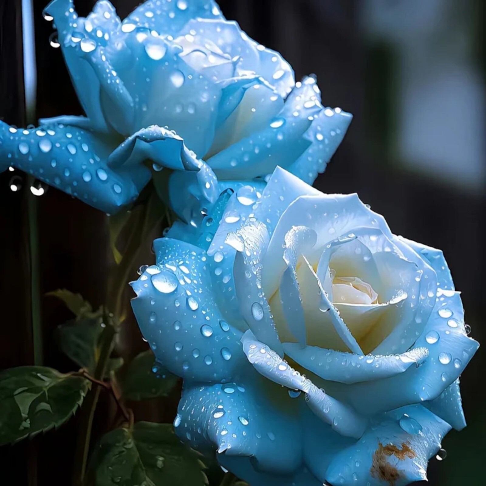 20pcs Broken Ice Blue Rose Seeds - Non-GMO Heirloom Variety gallery