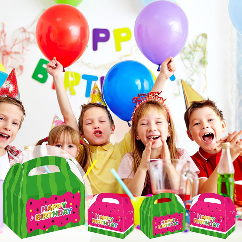 Watermelon Party Candy Boxes 16Pcs Cartoon Melon Birthday Party Supplies Goodie gallery