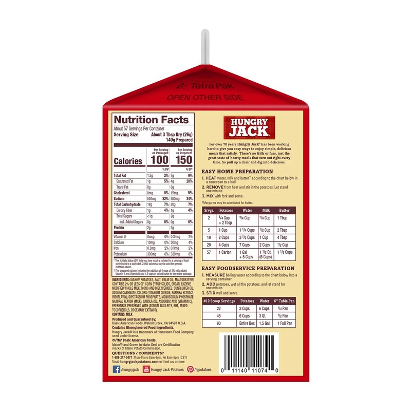Hungry Jack Mashed Potatoes (3.25 lbs.) Great Price gallery
