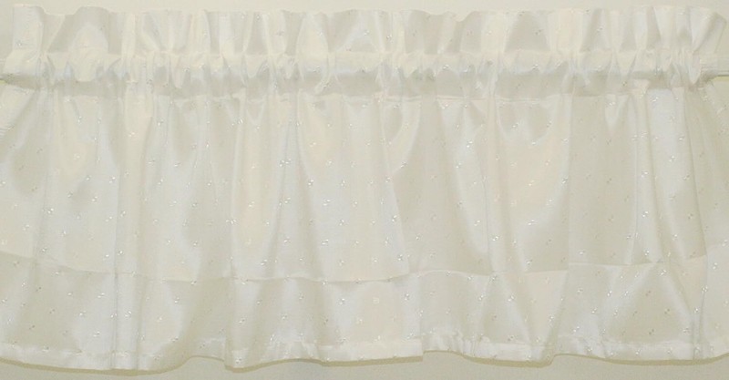 HOOKLESS Absolute Shower Curtain Fabric Liner WITH 52x12 Tailored Window Valance gallery
