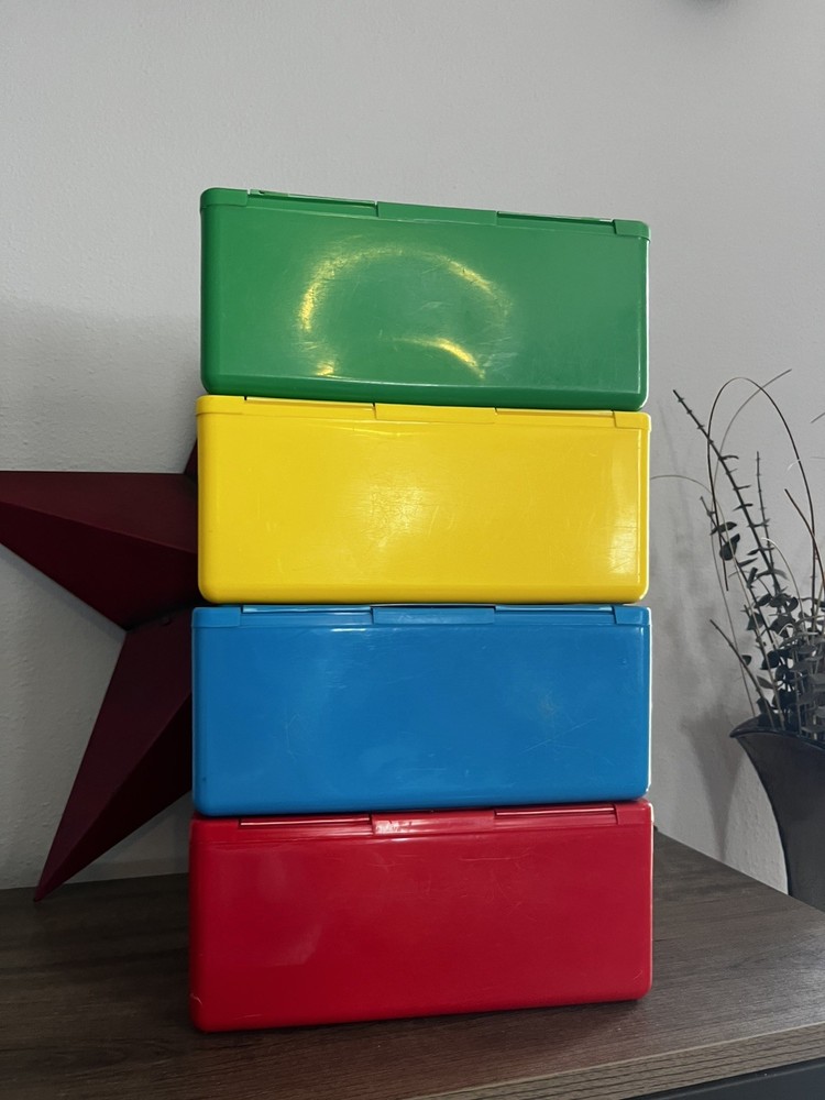 Chubs Stackables 4 Empty Building Blocks Empty Canister Baby Wipe Container