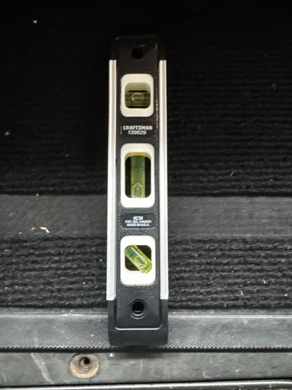 Sears Craftsman USA Nos 9” Magnetic Torpedo Level W Case 39829 Black gallery