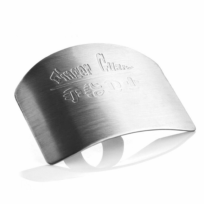 Kitchen Finger Hand Protector Guard Stainless Steel Chop Slice Shield Tools 2Pcs gallery