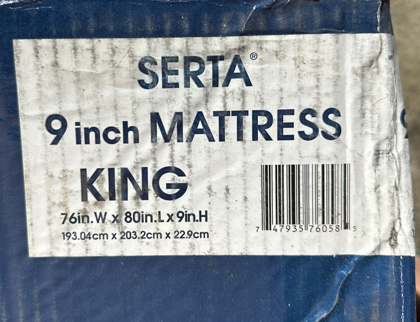 SERTA PERFECT SLEEPER ELITE 9 Inch NEW Gel Memory Foam Mattress In A Damaged Box gallery