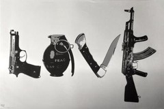 Steez Love Guns Grenade Knife AR15 Poster Wall Print Graffiti Art 36″x24″ – New