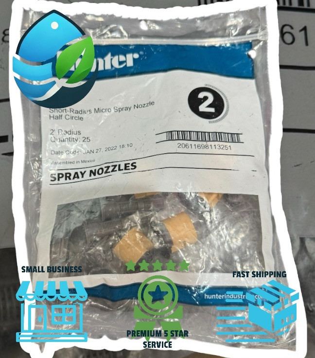 25 Pack of Hunter - 2H - 2 ft. Half Circle Fixed Pattern Nozzle 180 Degree gallery