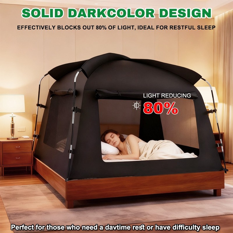 Privacy Bed Tent Sleeping Dream Space Canopy Breathable Shelter for Adults Kids gallery