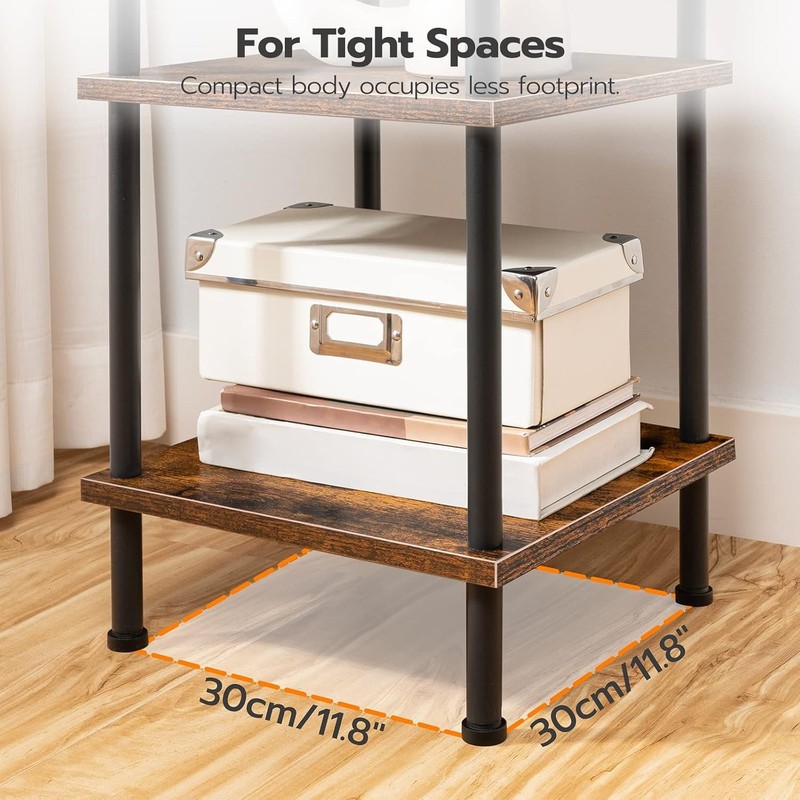 5-Tier Corner Shelf Stand Corner Square Rack Display Shelf Tall Storage Plant gallery