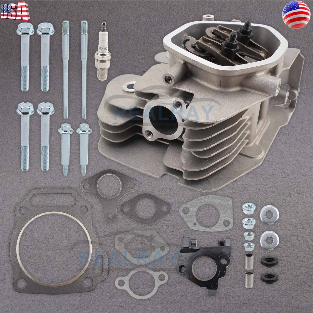 Fully Assembled Engine Cylinder Head w/ Gasket for Honda GX390 13HP GX340 11HP