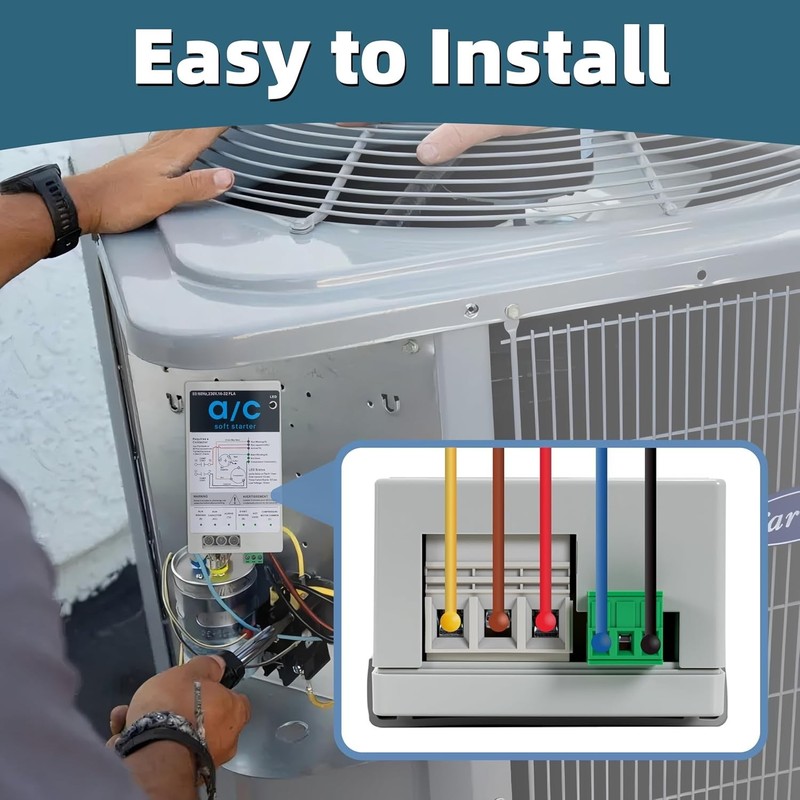 eshcol Soft Start Kit for Home Air Conditioner 16-32A, Ac Soft Start Kit for 4-7 gallery