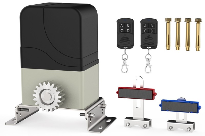 Blütezeit Automatic Sliding Gate Opener 900lb w/ 2 Remotes & Steel Racks gallery