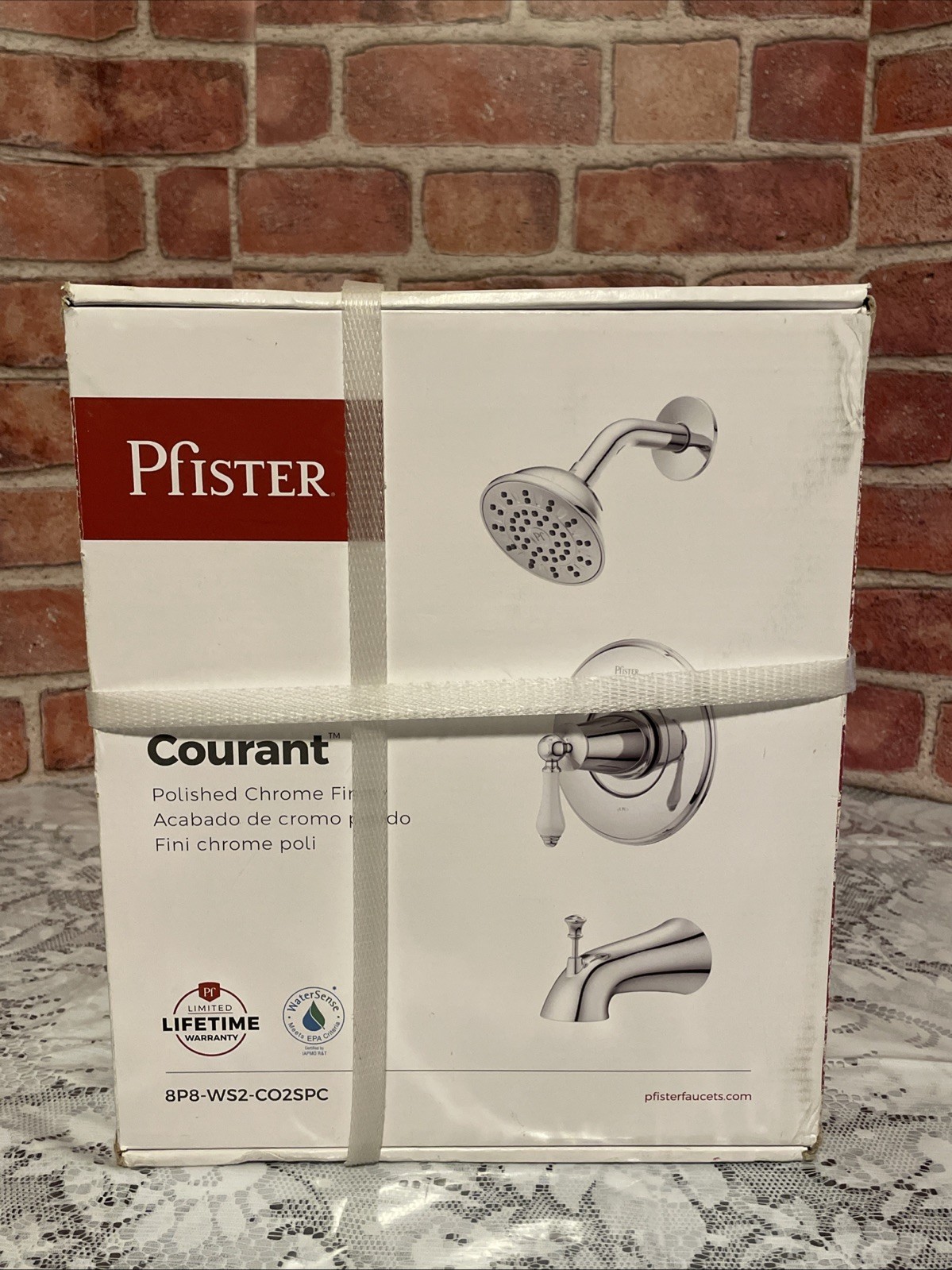 Pfister Courant Single Handle Tub & Shower Kit Polished Chrome 8P8-WS2-CO2SPC gallery