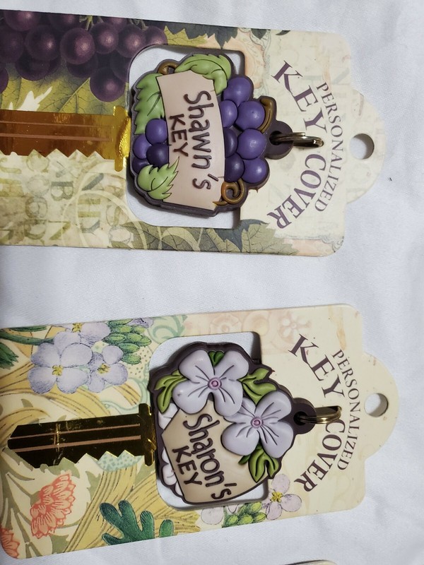 PERSONALIZED KEY COVERS NAMES THAT START WITH K & S & R gallery