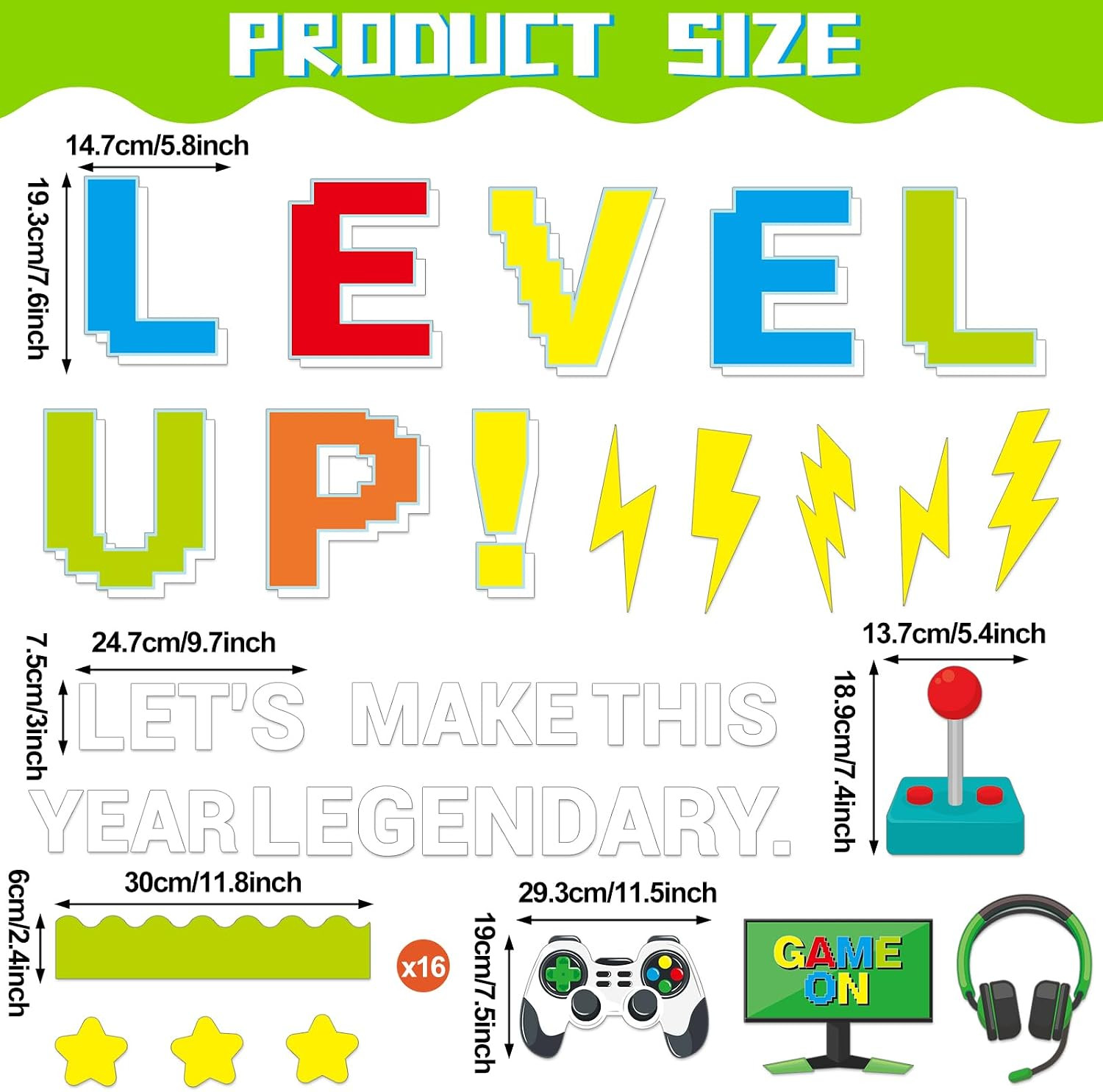 Video Game Theme Bulletin Board Set Level up Classroom Decoration Video Game Gro gallery