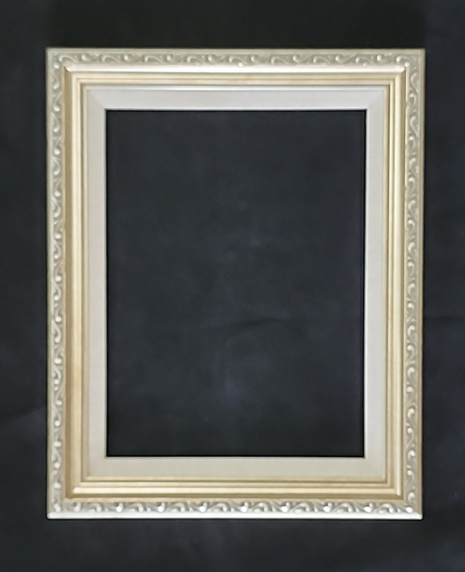 Ornate Silver Frame w/Linen Liner~ for Canvas~Oil Painting~Portrait~Ass't Sizes gallery