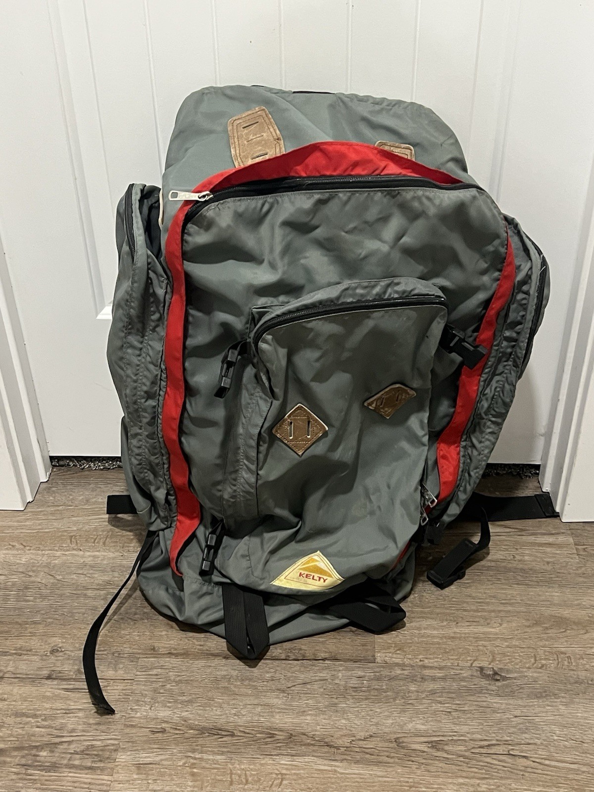 Vintage Kelty Sonora Internal Frame Pack Grey Red Medium /  Large
