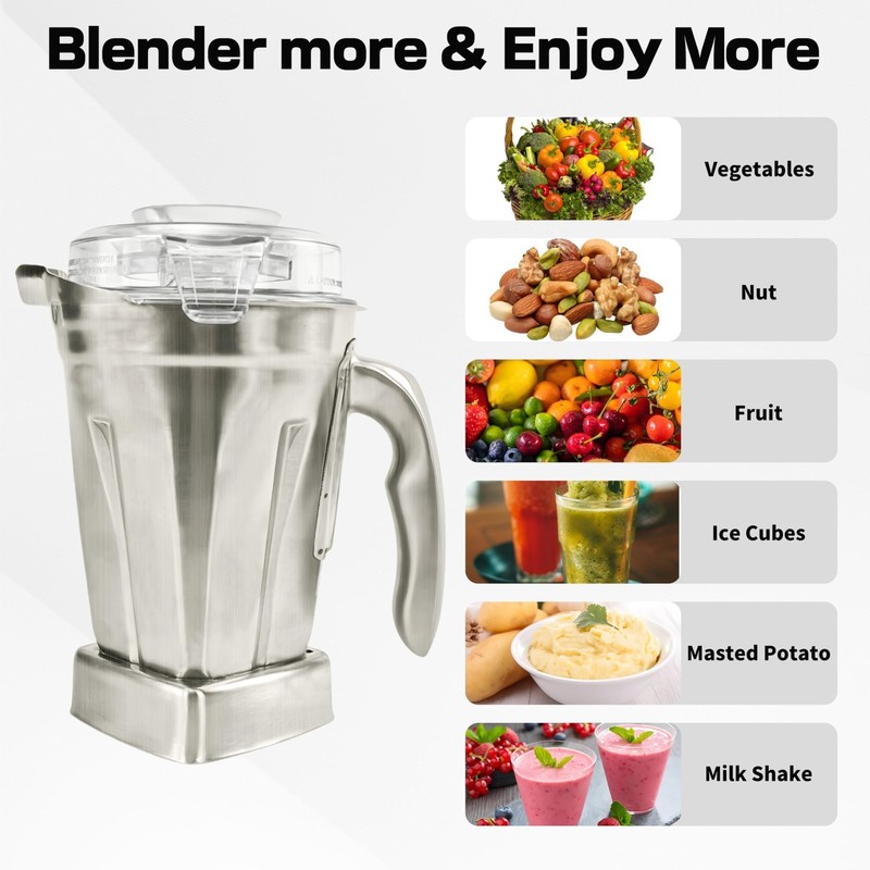 Stainless Steel Container 48oz,Replace for 5000 5200 6300 6500 7500 E310 E320 Pr gallery