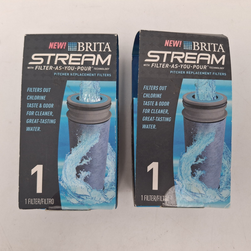 2 Original BRITA STREAM Filter As You Pour Pitcher Replacement Cartridges 0B05 gallery