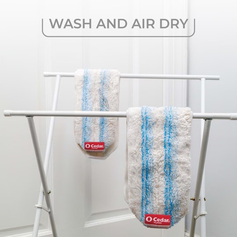 O-Cedar H2prO Microfiber Flat Mop Head Replacement Machine Washable gallery