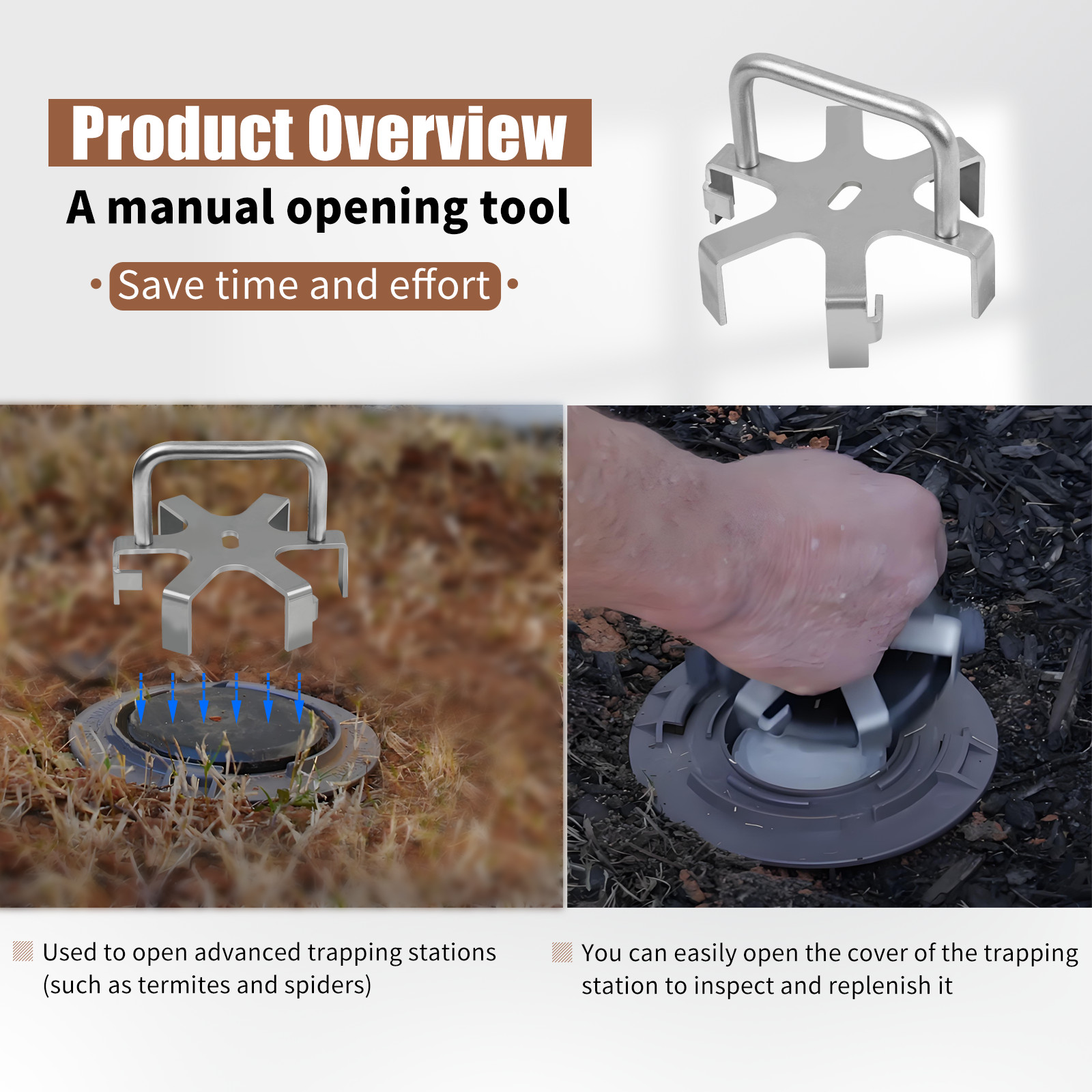 Advance Termite Bait Station Spider Access Metal Tool gallery