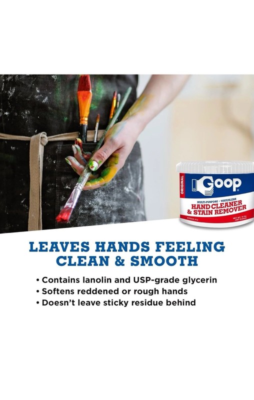 GOOP 14 Oz Biodegradable Hand Cleaner – Non-Toxic, Lanolin, Spot-Out gallery