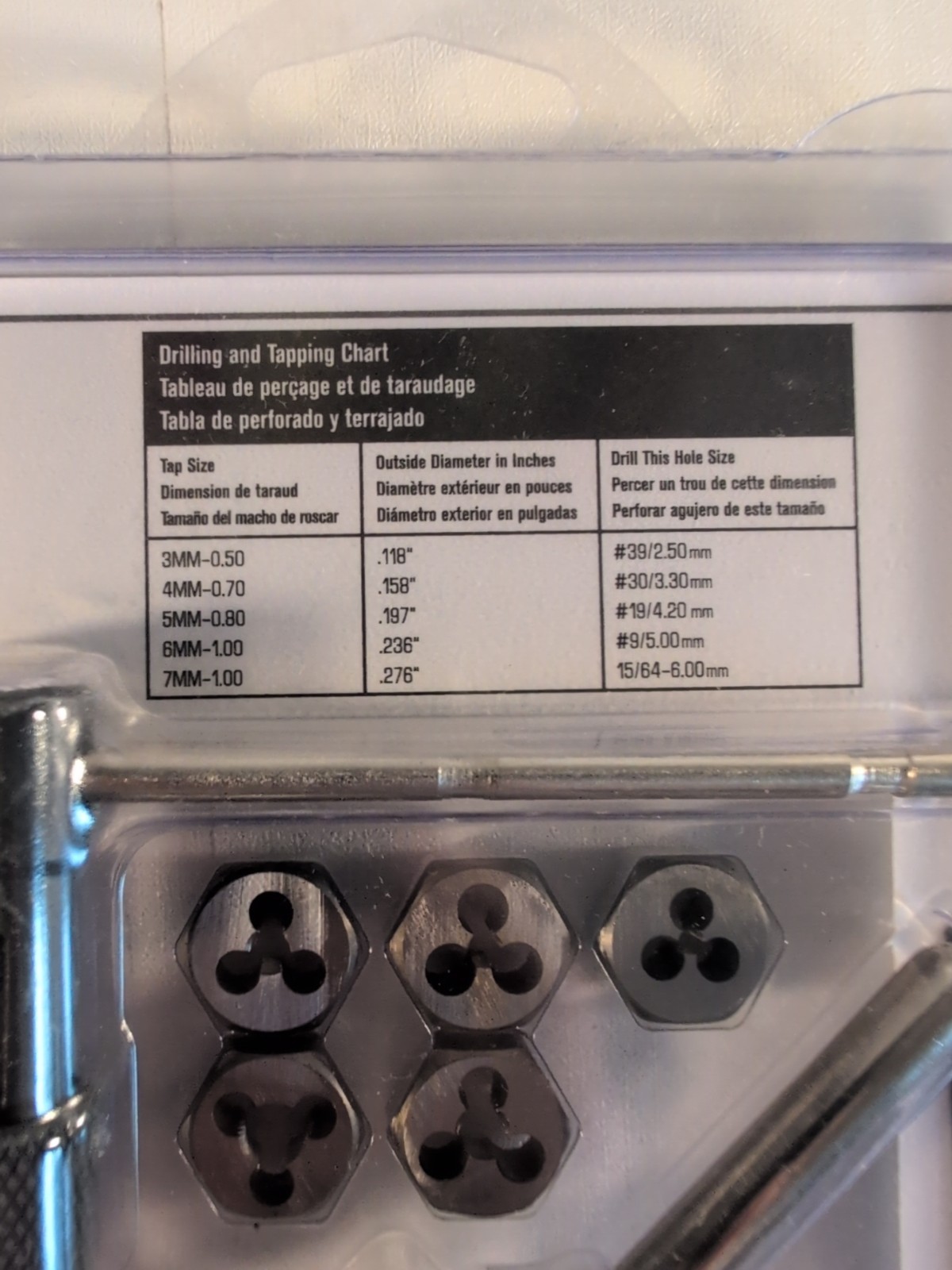 Tap & Die Set 12 Pc Irwin Hanson Metric All Purpose 1765541 3mm- 7mm With Handle gallery