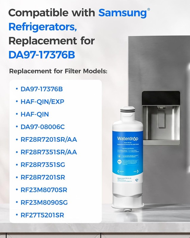 Refrigerator Water Filter 3-Pack for Samsung DA97-17376B, RF28R7201SR gallery