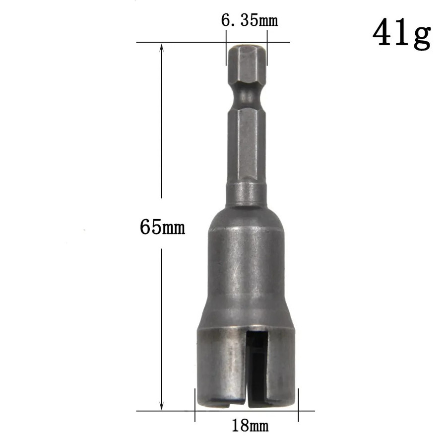 1pc 65mm Slotted Butterfly Socket Wrench for Electric Screwdriver–Hex Shank Tool gallery
