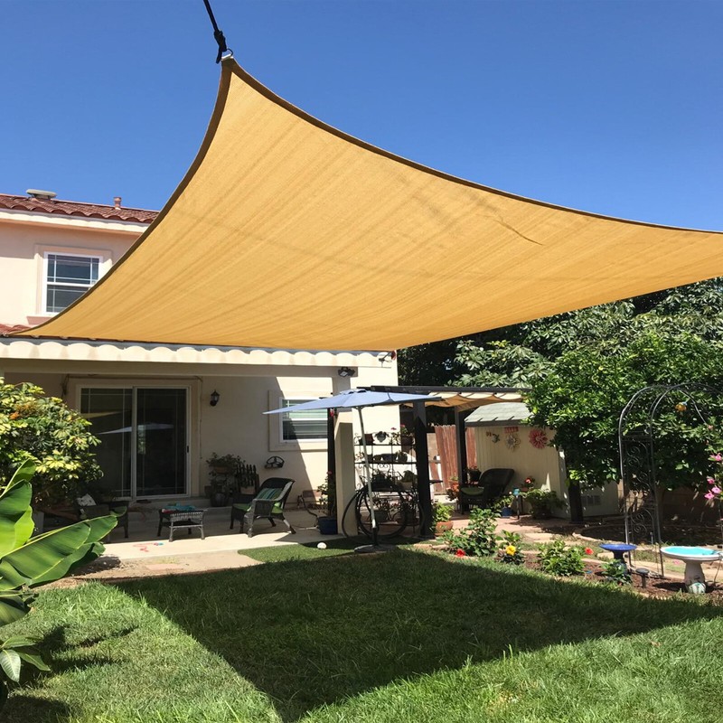 Sun Shade Sails Canopy Rectangle Awning Shelter Cover UV Blcok Yard Deck Outdoor gallery