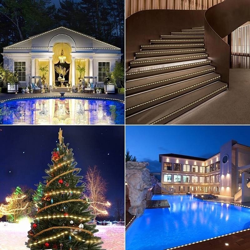 Solar LED Strip Light Flexible Lamp Outdoor Garden Home Patio 150/300 led gallery