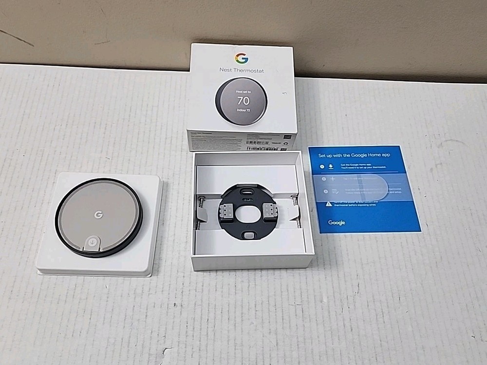 Google Nest Thermostat - Smart Programmable Wi-Fi Thermostat - Charcoal