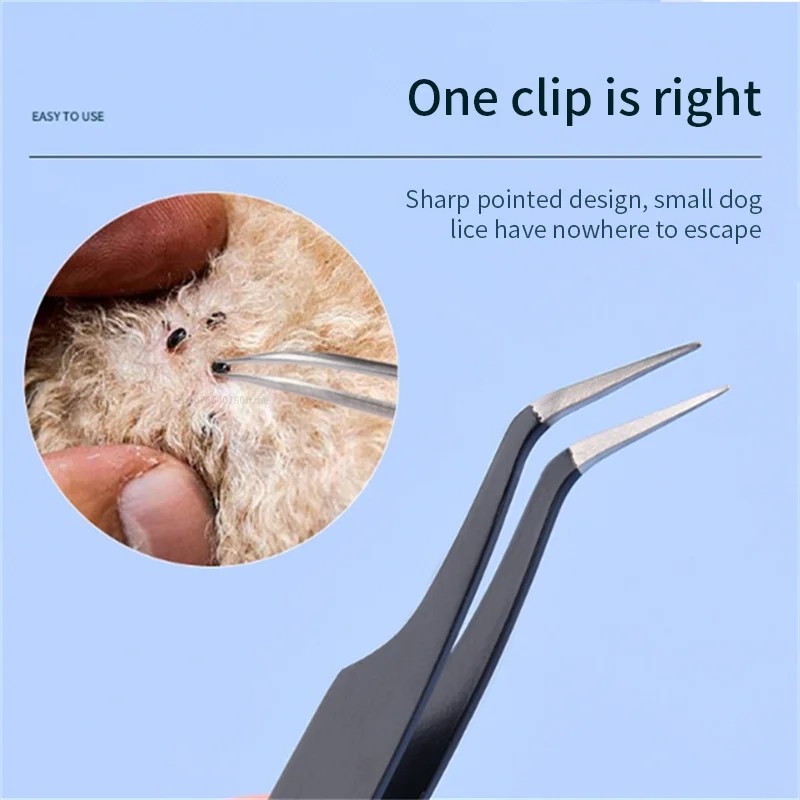 2 in 1 Tick Remover Tool Professional Removal Tweezers for Humans & Pets Pets Fl gallery