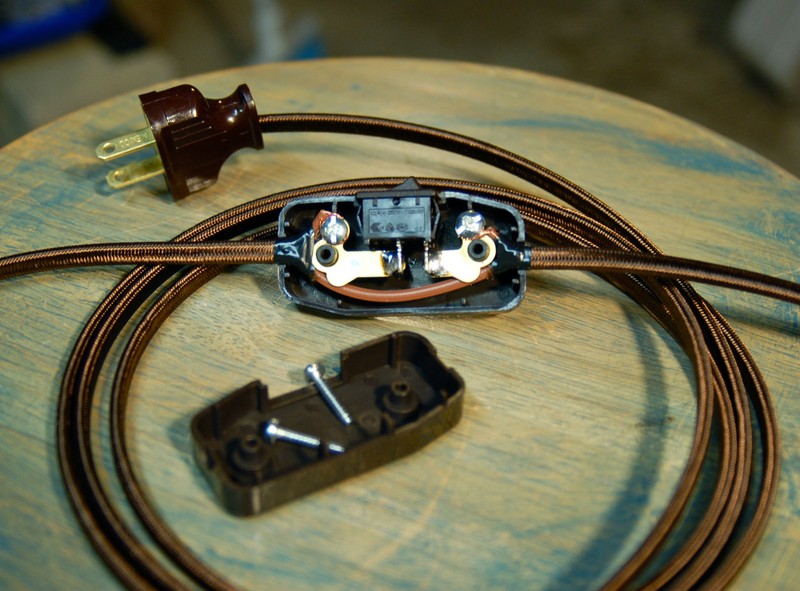 Inline Cord Switch - Leviton Rocker Style Feed Thru Switch, Lamp Wire Fans Light gallery