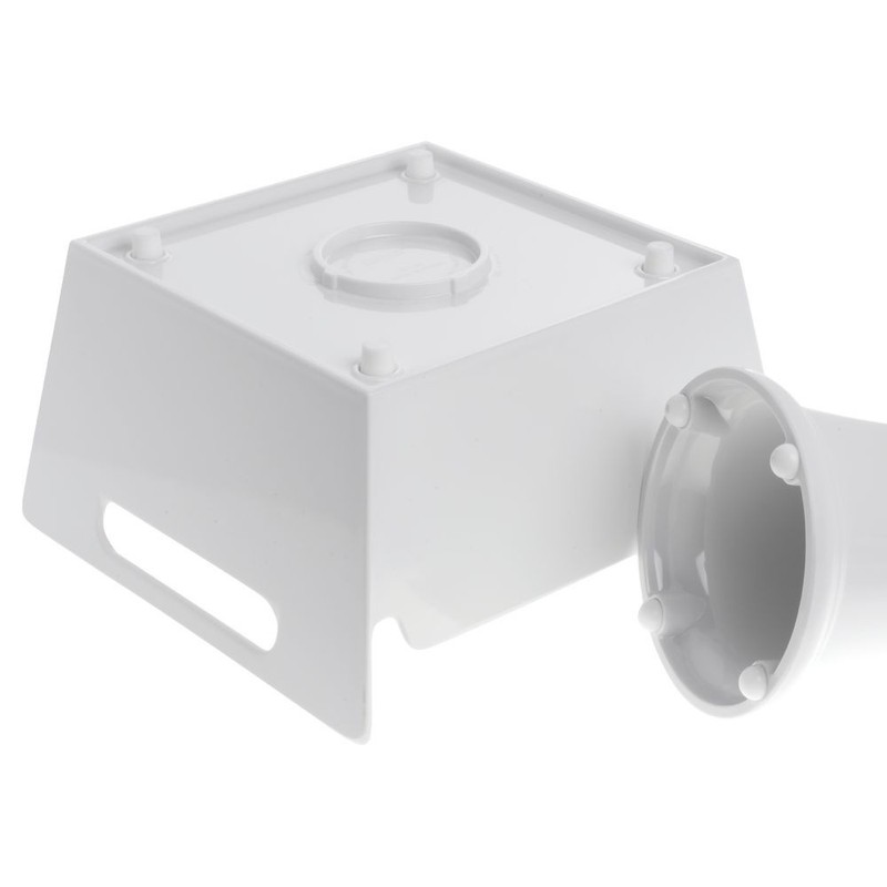 HUBERT® Serving Bowl with Handles Square White Melamine - 8" L x 8" W x 4 1/2" H gallery
